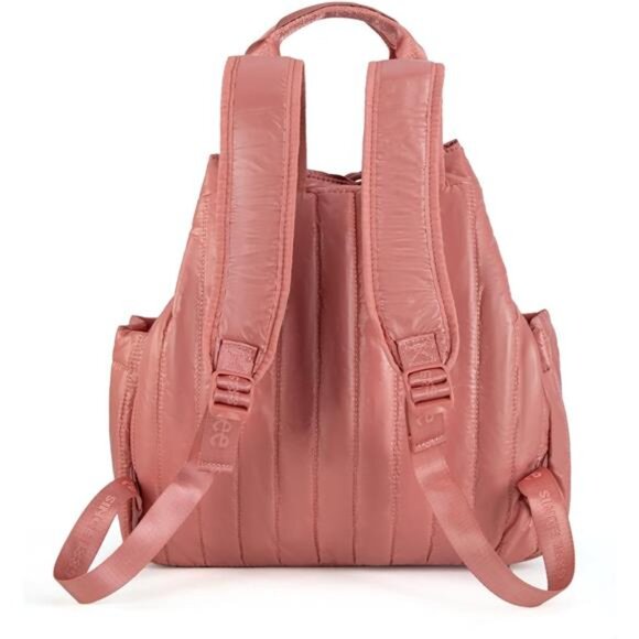 Puffer Backpack Purse for Women Quilted Travel Fashion - Picture 4 of 6